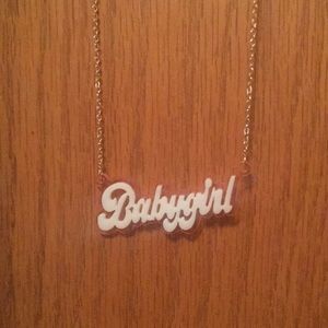 Babygirl necklace baby girl forever 21